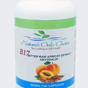 B17 apricot extract capsules bottle.